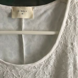 Everly white lace dress